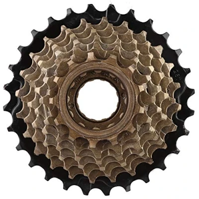 Image of VGEBY1 Bicycle Freewheel Set, 6 Speed 14T 28T Bike Cassette Sprocket for Mountain Bikes Cycling Replacement Accessory