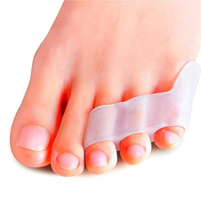 Image of Povihome 10 Pack Pinky Toe Separator and Protectors, Triple Gel Separators for Overlapping Toe, Curled Toes Separate Protect