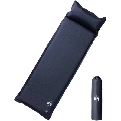 Image of Vidaxl Self Inflating Camping Mattress with Pillow 1 Person Grey