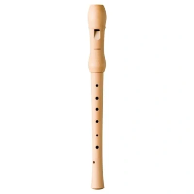 Image of HOHNER HOB9565 Musica Line German Recorder Two Pieces Pear Wood Light