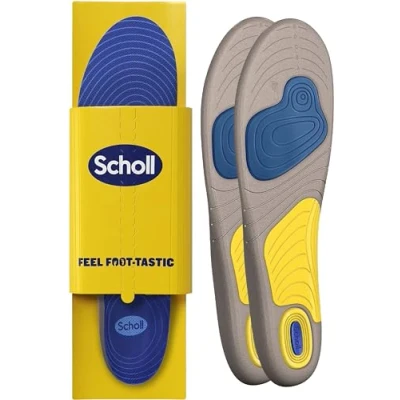 Image of Scholl Men&#039;s Gel Activ Running Insoles UK Size 7 12 (Twin Pack)