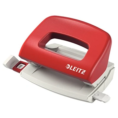 Image of Leitz 50580025 Small Hole Punch NeXXt 10 Sheets Red