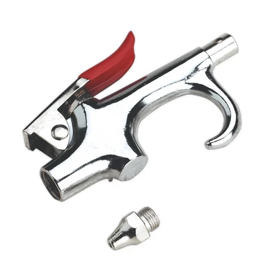 Image of Sealey Air Blow Gun Palm Type with 1/4&quot;BSP Inlet and Safety Nozzle
