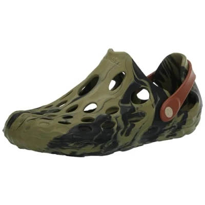 Image of Merrell Men&#039;s Hydro MOC Sandal, Black/Mosstone, 6 UK