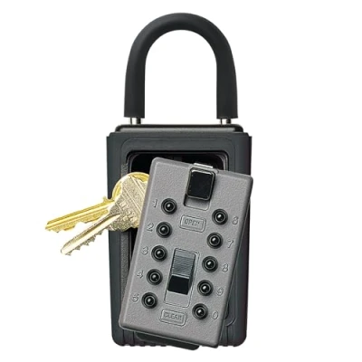 Image of Kidde AccessPoint 001406 KeySafe 3 Key Portable Push Button Safe Box, Black