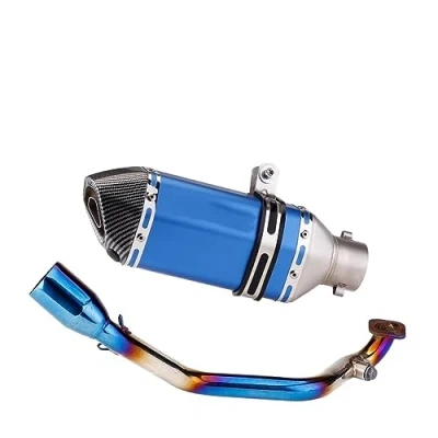 Image of Motorcycle Exhaust Pipe Scooter For Sym Kymco 125 Gy6 125cc 150cc Short 152qmi 157qmj Engine Motorbike (Color : 9)