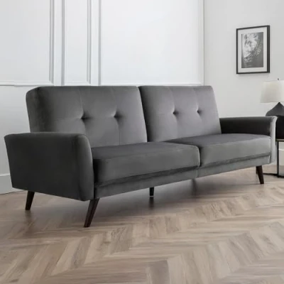 Image of Julian Bowen Sofabed, Dark Grey, 3 Seater