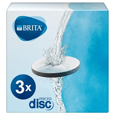 Image of BRITA MicroDisc replacement Filter discs for Fill&amp;Go and Bottles, reduce chlorine, microparticles other impurities 3 pack
