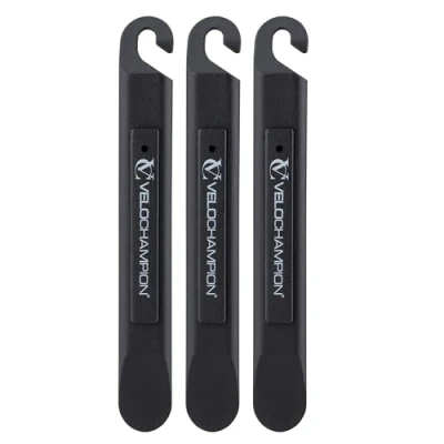 Image of VeloChampion Nylon Fibre Tyre Levers for Bicycles (Set of 3) Tire Repair Suitable All Bikes