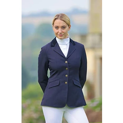 Image of Shires Aston Horse Riding Show Jacket in Navy Ladies 36,