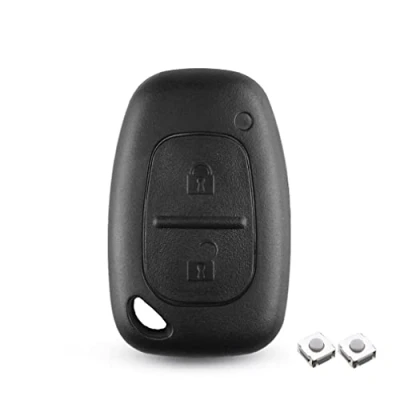 Image of 2 Buttons Key Fob Cover Replacement Fits For Renault Opel Vauxhall Vivaro Movano Traffic Kangoo Nissan Primastar,Car Remote Case