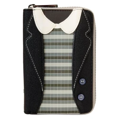 Image of Loungefly Warner Bros Beetlejuice 2 Zip Around Wallet Black/Charcoal