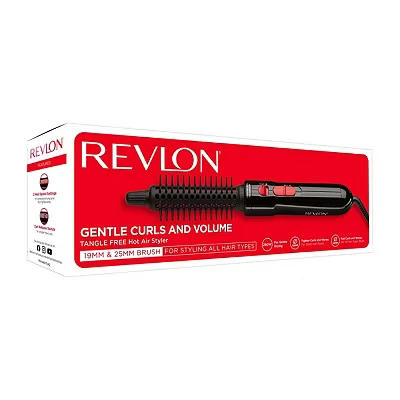 Image of Revlon Hair Tools RVHA6017UK Tangle Free Hot Air Styler, Black