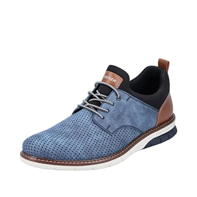 Image of Rieker Herren 14450 Slipper, blau, 46 EU