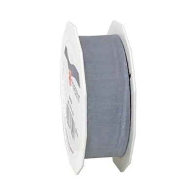 Image of C.E. Pattberg Sheer Organza Ribbon Sterling Silver, 27 Yards Gift Wrap Ribbon, 1 inch Width, Accessories for Decoration &amp; Handicrafts, Presents, Every Occasion