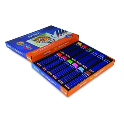 Image of Swash PCP144 Premium Colouring Pencils, Assorted (Pack of 144)