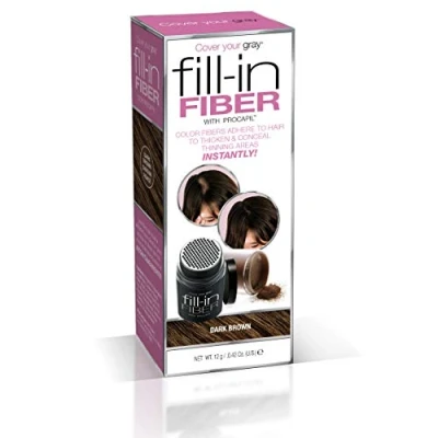 Image of Cover Your Gray Pro Fill In Fibers with Procapil DARK BROWN