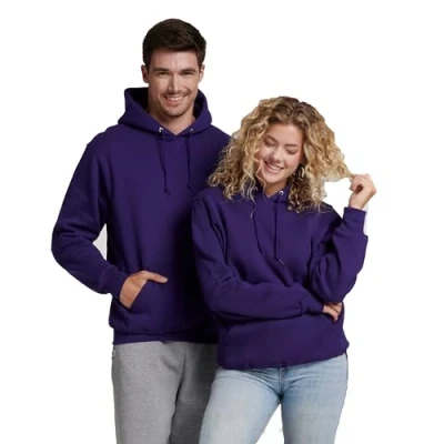 Image of Russell athletic Men&#039;s Dri Power Pullover Fleece hoodies, Purple, L UK