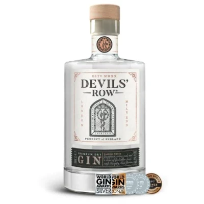 Image of Devils’ Row Award Winning Premium Dry Gin 50Cl Distilled