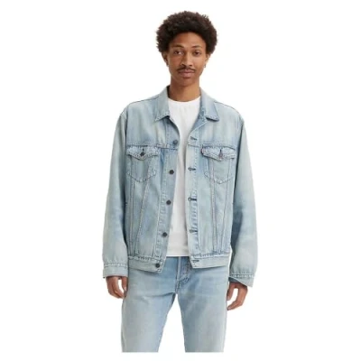 Image of Levi&#039;s Relaxed FIT Trucker Denim jacket, Men&#039;s, Size: Medium, A bright light