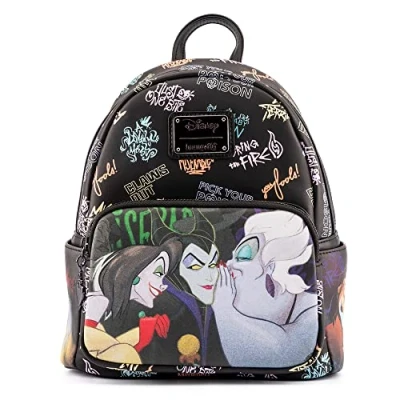 Image of Loungefly Disney Villains Club Womens Double Strap Shoulder Bag Purse