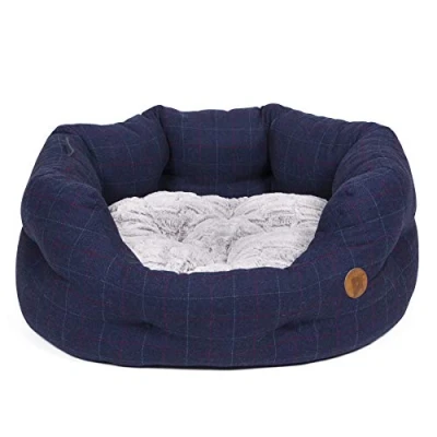 Image of Petface Midnight Tweed Oval Dog Bed Large
