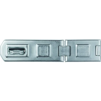 Image of ABUS Double Joint Hasp 100/100 Padlock Device For Opening Doors and Corner Solutions 01454 Security Level 4 Silver