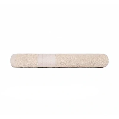 Image of Brentfords Bath Sheet Towel, 100% Cotton Extra Large Bathroom Towel Sheets Super Absorbent Quick Drying Jumbo Beige 90 x 150cm