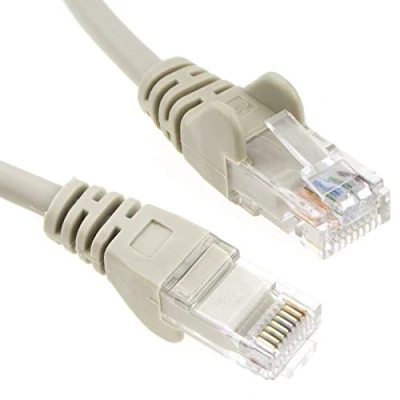 Image of kenable Grey Network Ethernet RJ45 Cat5E CCA UTP PATCH 26AWG Cable Lead 50m [50 metres]