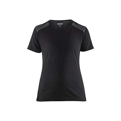Image of Blaklader 347910429998L Women&#039;s T Shirt, Black/Dark Grey, Size L
