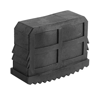 Image of DAWH Solid Rubber Durable Ladder Grip Feet Replacement Step Cushion, Mat, for Aluminum 57 x 21mm