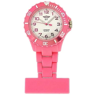 Image of Prince London PI 2022 Pocket Watch Pink Plastic Strap