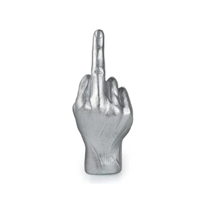 Image of ds. distinctive style Middle Finger Statue Joke Gifts 20 Centimeter Funny Desk Decor Resin Decoration
