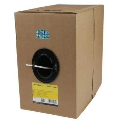 Image of StarTech.com Bulk Cat 5e Ethernet Cable 1000 ft. (304,8m) Solid CMR Rated White TAA Compliant