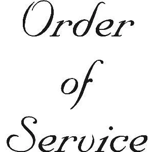 Image of Art Stamps Order Of Service Fun Stamp, Black