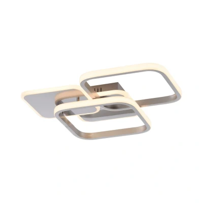 Image of JUST LIGHT. LED ceiling light Sevent, angular, 3,000 K, steel