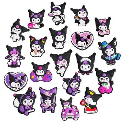 Image of 20pcs Shoe Charms for Kids,kurom Croc Charms, Waterproof Anime Decoration Charm, DIY Accessories Charm kids Party Favors