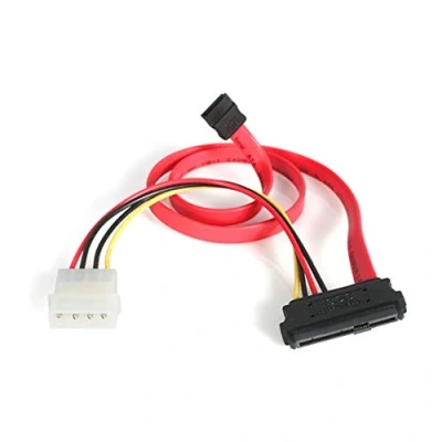 Image of StarTech.com 18in SAS 29 pin to SATA Cable with LP4 Power SFF 8482 (SAS729PW18)
