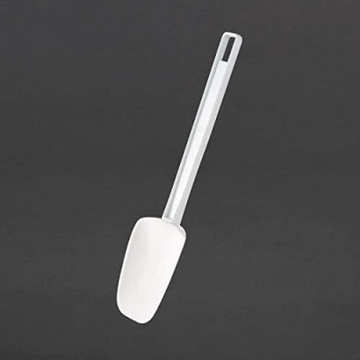 Image of Vogue 12730 Spoonula Rubber Commercial Kitchen Food Utensil Dishwasher Safe, Silver, 10in / 255mm