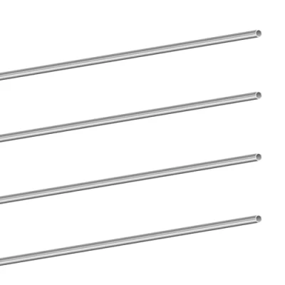 Image of LAVMHAB 304 Stainless Steel Tube 4mm OD 0.3mm Wall Thickness 300mm Length, Straight Round Pipes Tubing (4pcs)
