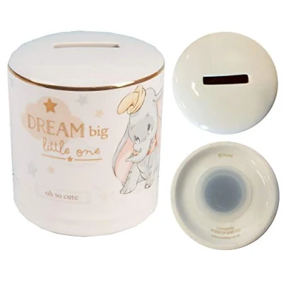 Image of Disney Dumbo Money Bank Magical Beginnings Ceramic Box 1223