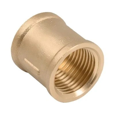 Image of 1/8&quot; Brass Threaded Socket (Known as bsp Plug/Socket Fitting Also Available in 1/8 Inch, 1/4 3/8 1/2 3/4 1 Inch BSP)