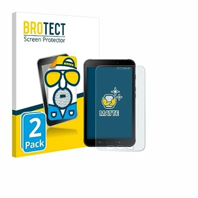 Image of brotect Screen Protector Anti Glare compatible with Samsung Galaxy Tab Active 2 (2 Pack) Matte, Fingerprint Protection Film
