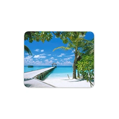 Image of Destination Vinyl Ltd Maldives Beach Car Mouse Mat Pad Palm Tree Holiday Sea Sky Gift Computer #8968