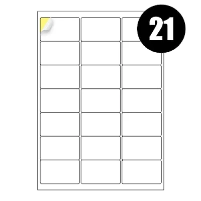 Image of 21 Labels per A4 Sheet, 420 Labels, iSOUL Self Adhesive Address Mailing Inkjet Printers Printable Sticker Paper [Quickdry]