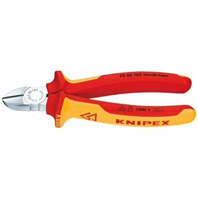 Image of Knipex 81262 160mm Fully Insulated Diagonal Side Cutter