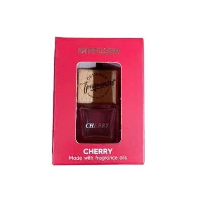 Image of Designer Fragrances Cherry Car Diffuser Air Freshener Bottle Reed Hanging Scent