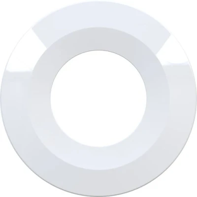 Image of Luceco Flat Profile Bezel for FType Downlights, Brushed Steel Aluminium