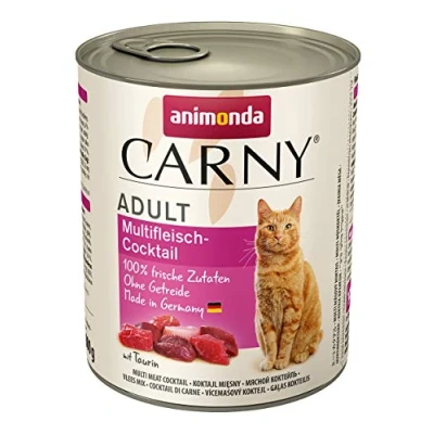 Image of animonda Carny adult cat food, wet food for cats, multi meat cocktail, 6 x 800g