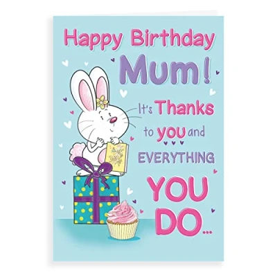 Image of Regal Publishing Humour Birthday Card Mum 9 x 6 inches